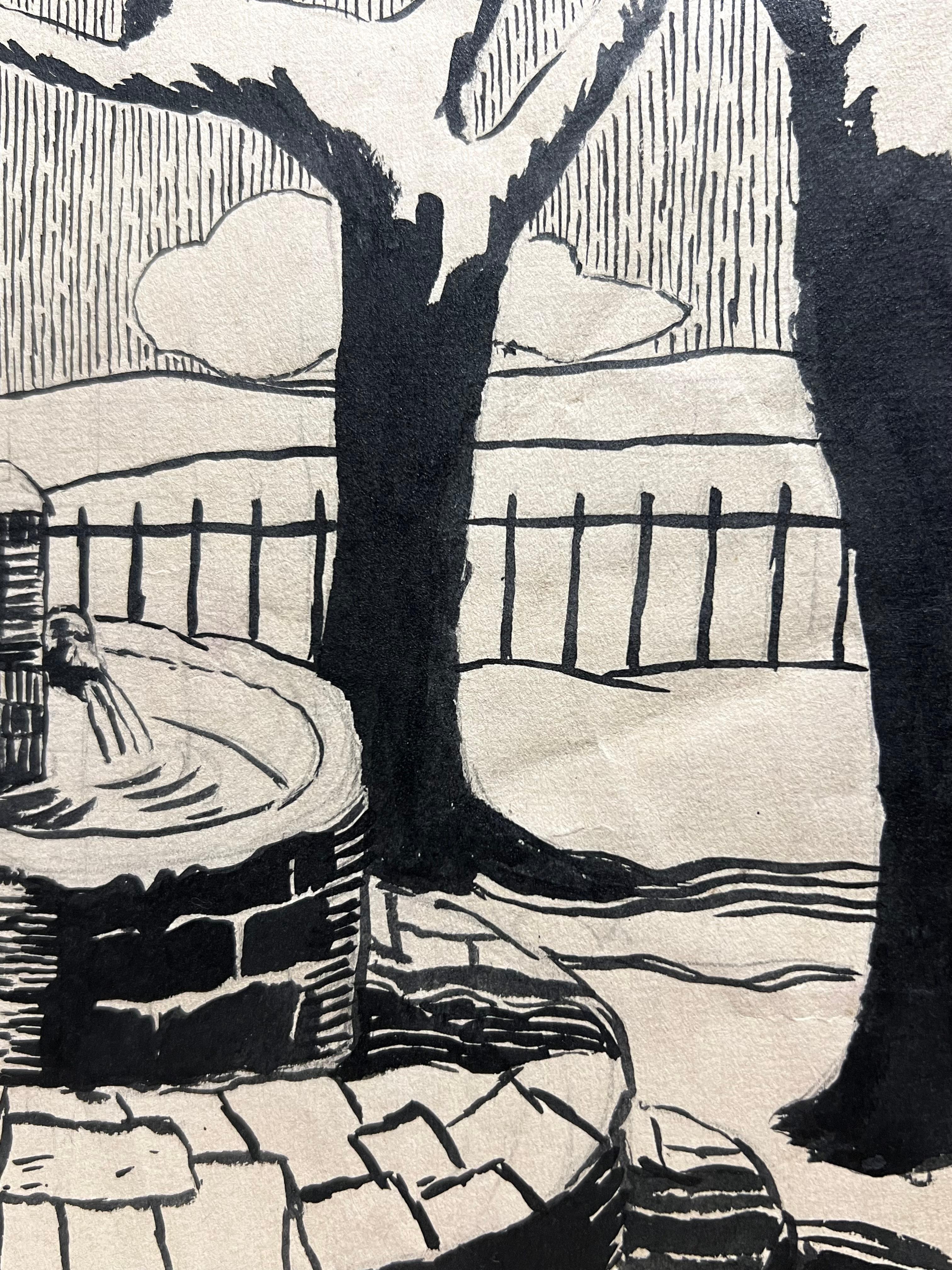Arte contemporanea francese di Francine Ledieu - Saint Valery in Winter in vendita 4