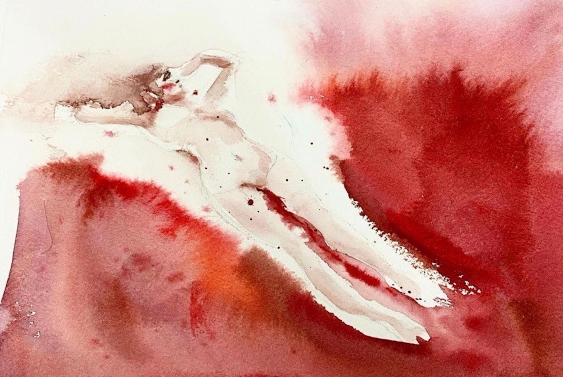 Russische zeitgenössische Kunst von Anna Bukhareva – Liebe zum Blut