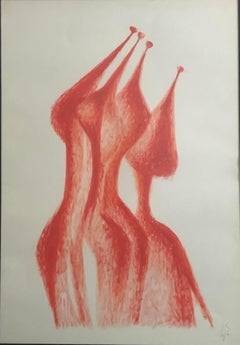 Georgianische zeitgenössische Kunst von Rezo Khasia – Grafik