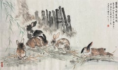 Zeitgenössische chinesische Kunst von Liu Ziyu -  Freizeithase