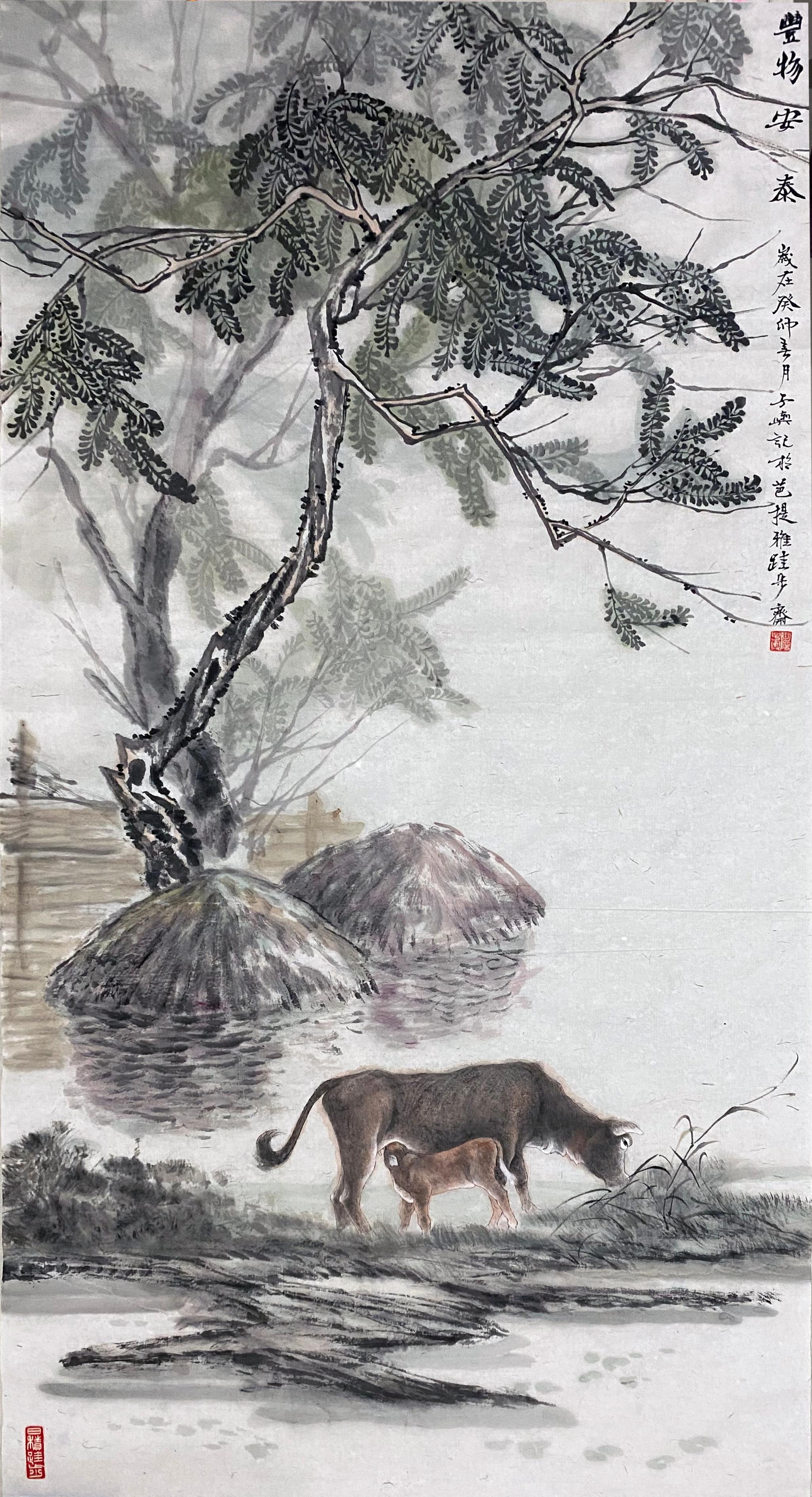 Chinese Contemporary Art by Liu Ziyu -  Harvest Season