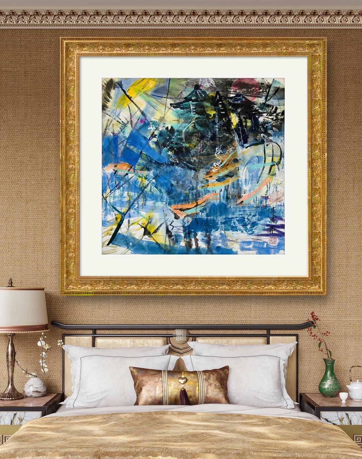 Arte contemporáneo chino de Li Qingyan - Ciudad del Agua en venta 1