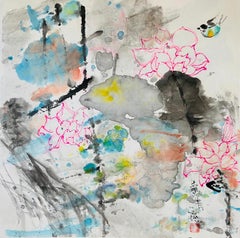 Chinese Contemporary art by Li Qingyan - Lotus 1