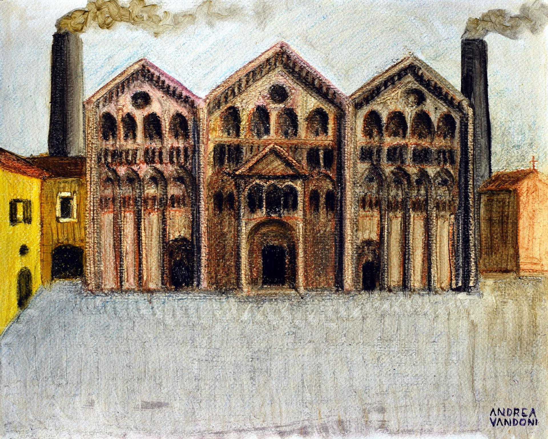 Techniques mixtes sur papier

Andrea Vandoni est un artiste italien né en 1972 qui vit et travaille à Novara, en Italie. L'artiste a étudié et s'est formé à l'école des archéologues et à l'école du nu de l'Académie des beaux-arts de Brera à Milan,