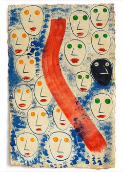 Zeitgenössische italienische Kunst von Fred Borghesi - Unsere Masken