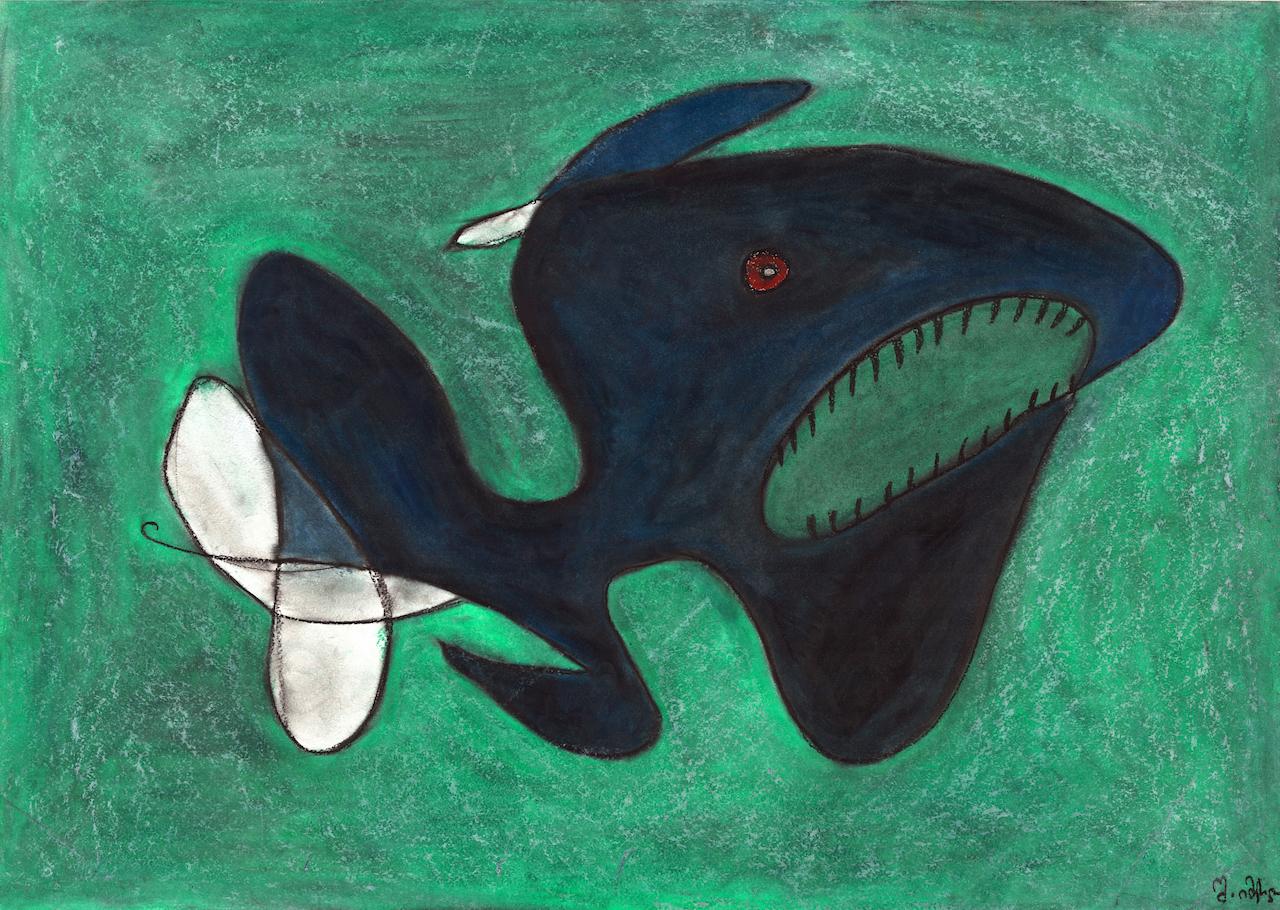 Zeitgenössische georgische Kunst von Shota Imerlishvili - Shark