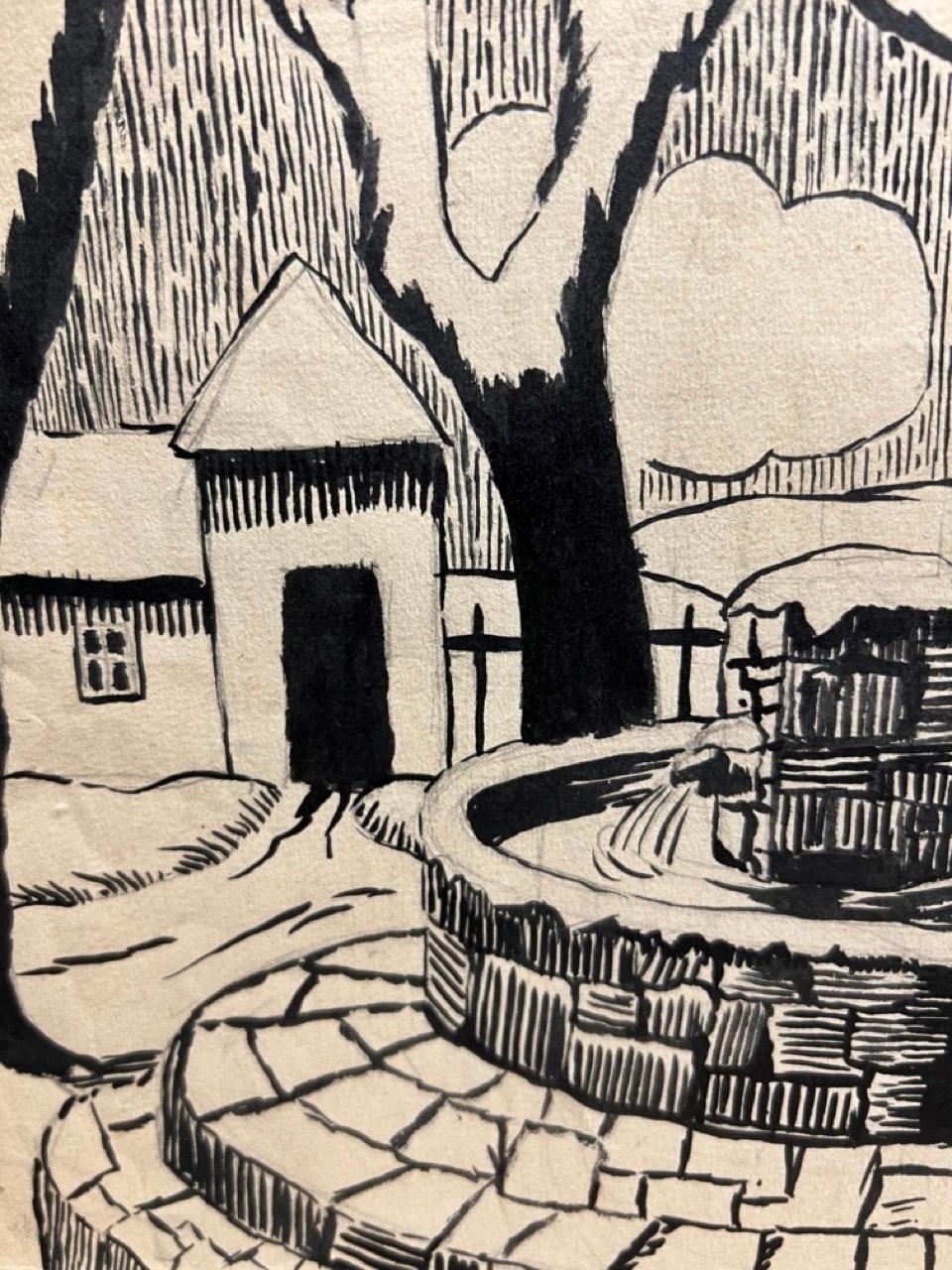 Französische Contemporary Art von Francine Ledieu - Winter in Forbidden Zone im Angebot 1