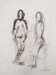 British Contemporary Art by Helen Warner - Lady and Man