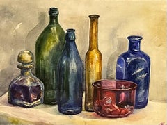 Zeitgenössische georgische Kunst von Dali Nazarishvili - Stillleben mit Flaschen