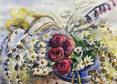 Zeitgenössische georgische Kunst von Dali Nazarishvili - Komposition von Blumen
