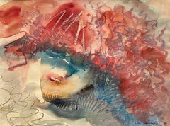 Zeitgenössische georgische Kunst von Dali Nazarishvili - Frau in Rot