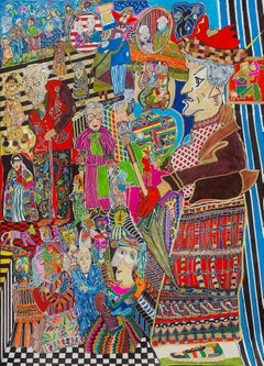 Zeitgenössische georgische Kunst von Nino Devdariani - Großeltern N1
