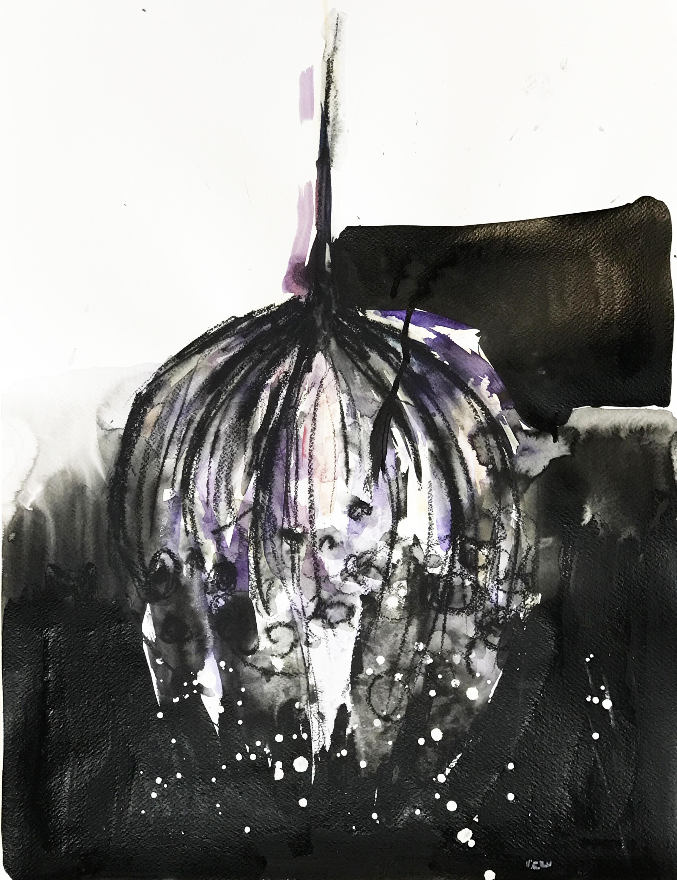 Arte contemporáneo moldavo de Doïna Vieru - Flor negra 6