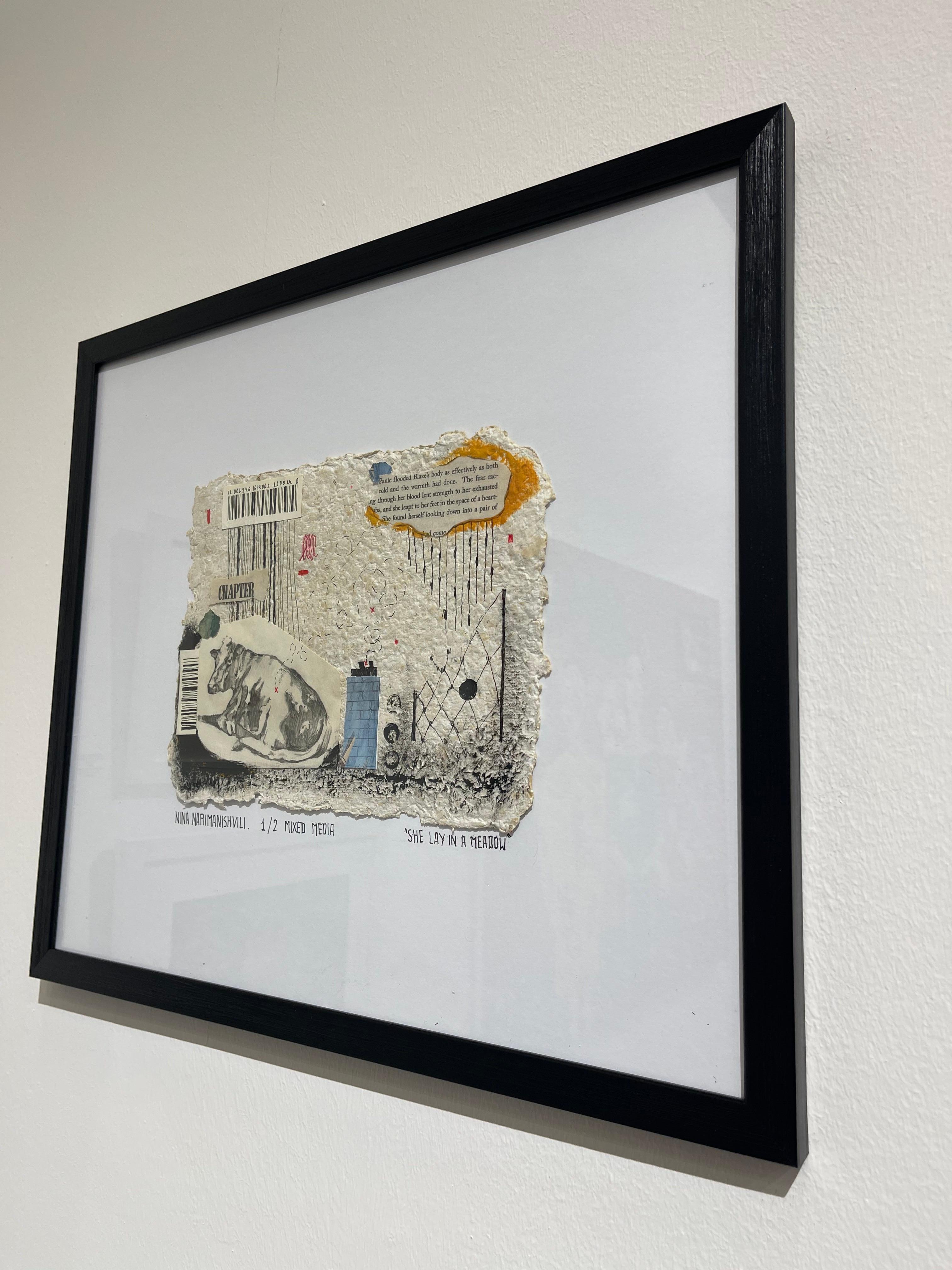 Zeitgenössische georgische Kunst von Nina Narimanishvili - She Lay in a Meadow 2/2 im Angebot 2