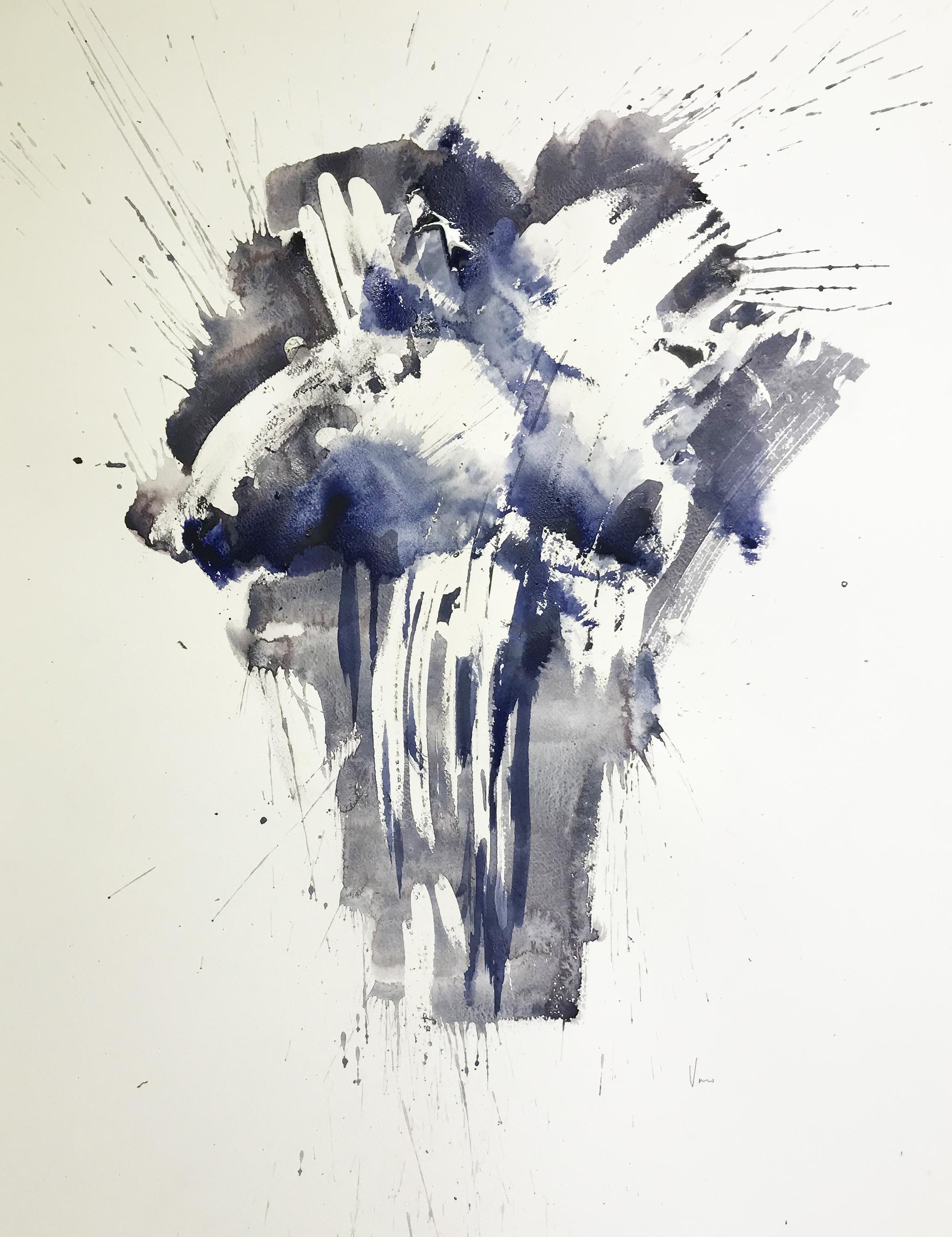 Aquarell, Tinte auf Canson-Papier 300 g.

Doïna Vieru ist eine 1978 geborene ecuadorianisch-moldawische Künstlerin, die in Frankreich, Paris, lebt und arbeitet. Sie hat immer pas/pas/passioniert das Bild dem Wort vorgezogen und das trotz Krisen von