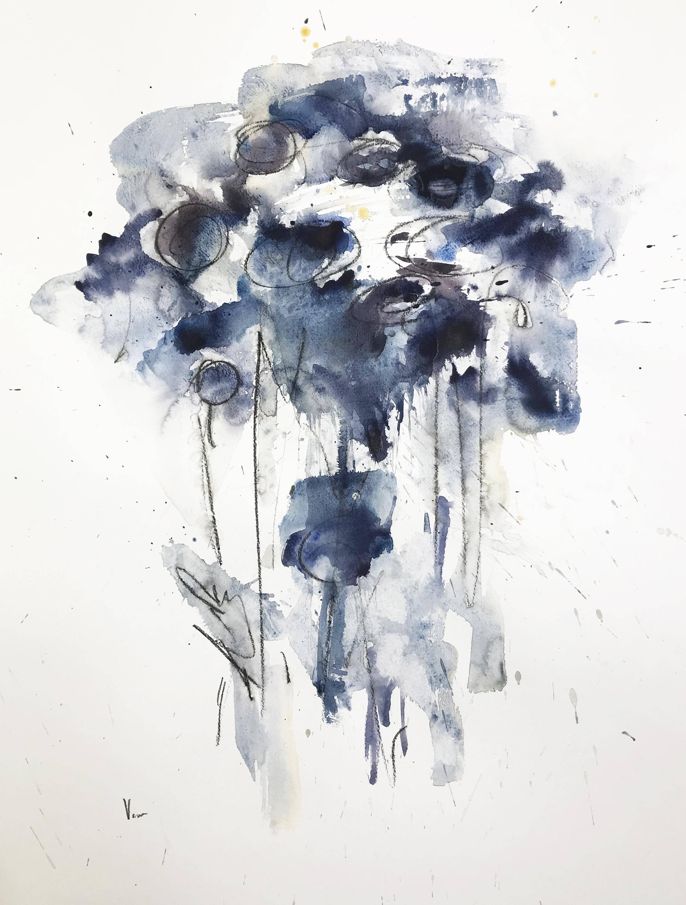 Aquarell, Tinte auf Canson-Papier 300 g.

Doïna Vieru ist eine 1978 geborene ecuadorianisch-moldawische Künstlerin, die in Frankreich, Paris, lebt und arbeitet. Sie hat immer pas/pas/passioniert das Bild dem Wort vorgezogen und das trotz Krisen von