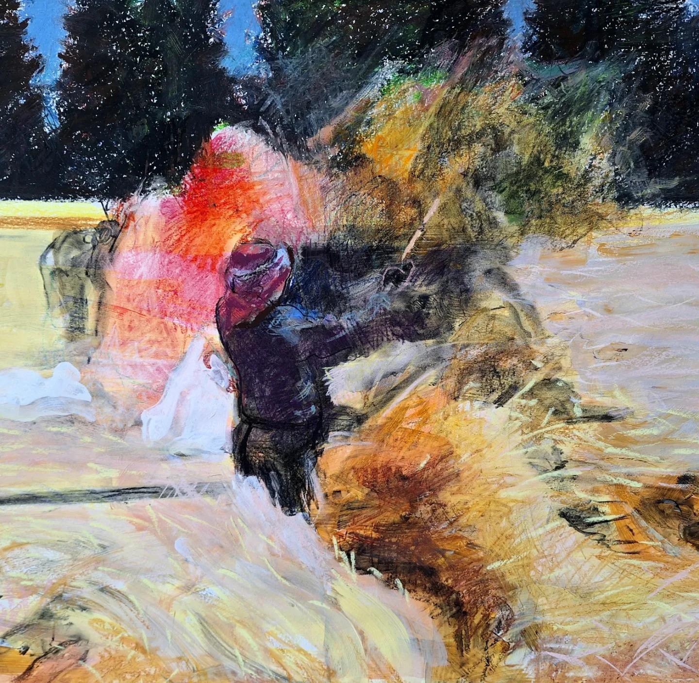 Gouache, pastel y óleo sobre papel

Ilia Balavadze es un artista georgiano nacido en 1968 que vive y trabaja en Tiflis, Georgia. De 1987 a 1993, estudió pintura en la Academia Estatal de Arte de Tiflis. Después y durante muchos años, trabajó