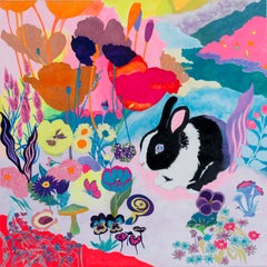 Arte contemporanea giapponese di Minako Asakura - Dream World（Rabbit）