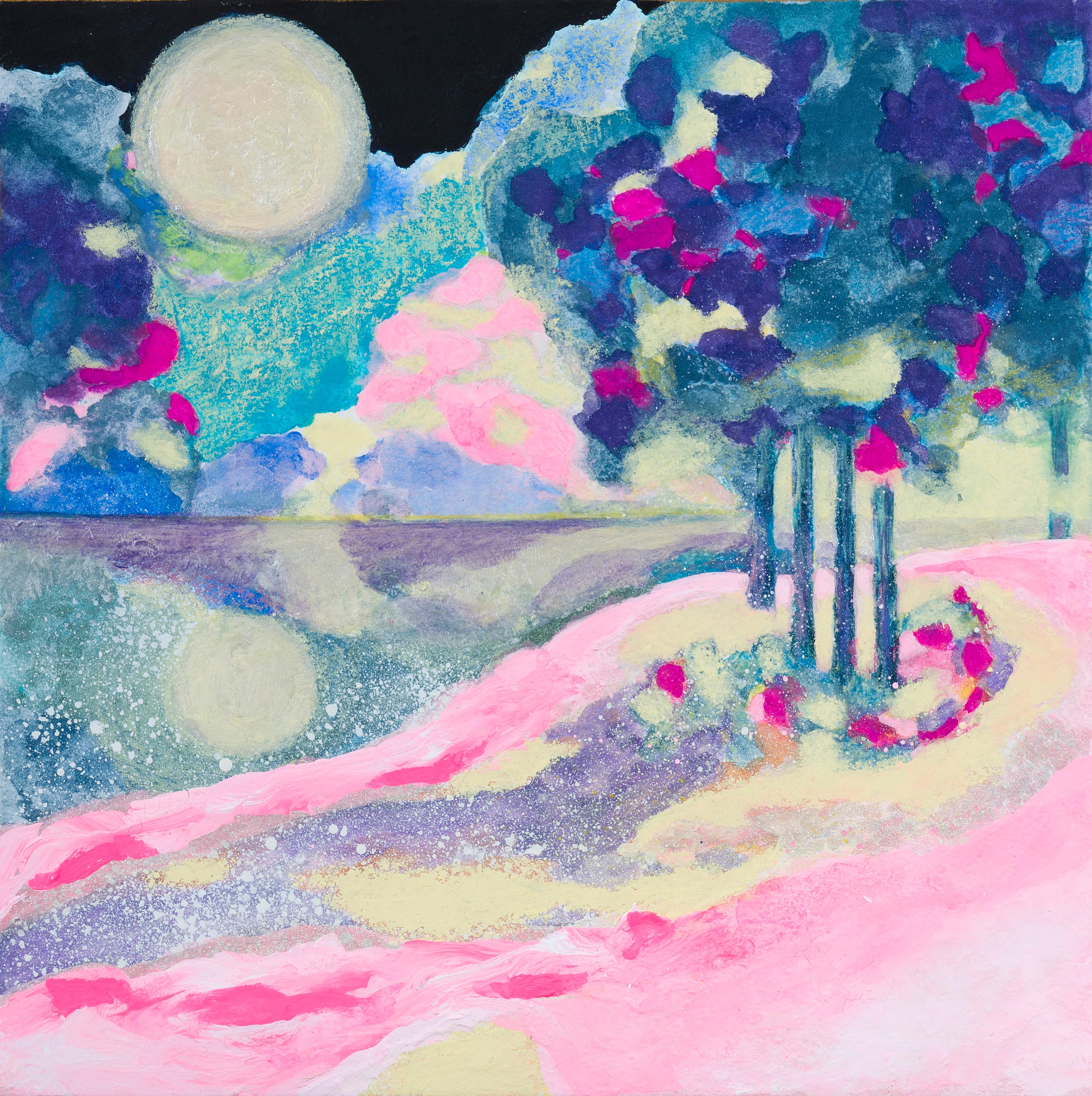 Acrylique et aquarelle sur papier et panneau de bois 

Minako Asakura est une artiste japonaise née en 1973 qui vit et travaille à Tokyo, au Japon. En tant que graphiste et directrice artistique, elle a participé pendant plus de 10 ans à la
