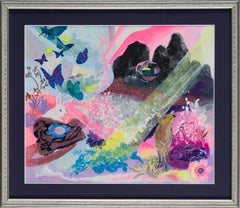 Japanese Contemporary Art by Minako Asakura - Light in the Forest (Bambi&Rabbit)