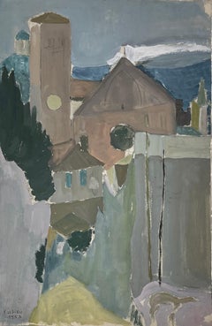 Arte contemporanea francese di Francine Ledieu - Une Rue d'Assise