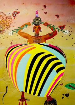 Korean Contemporary Art by Kim Soo Young - Queen Crowned in Pineapple
