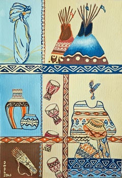 Art contemporain géorgien de Eter Merkviladze - Navajo on My Mind