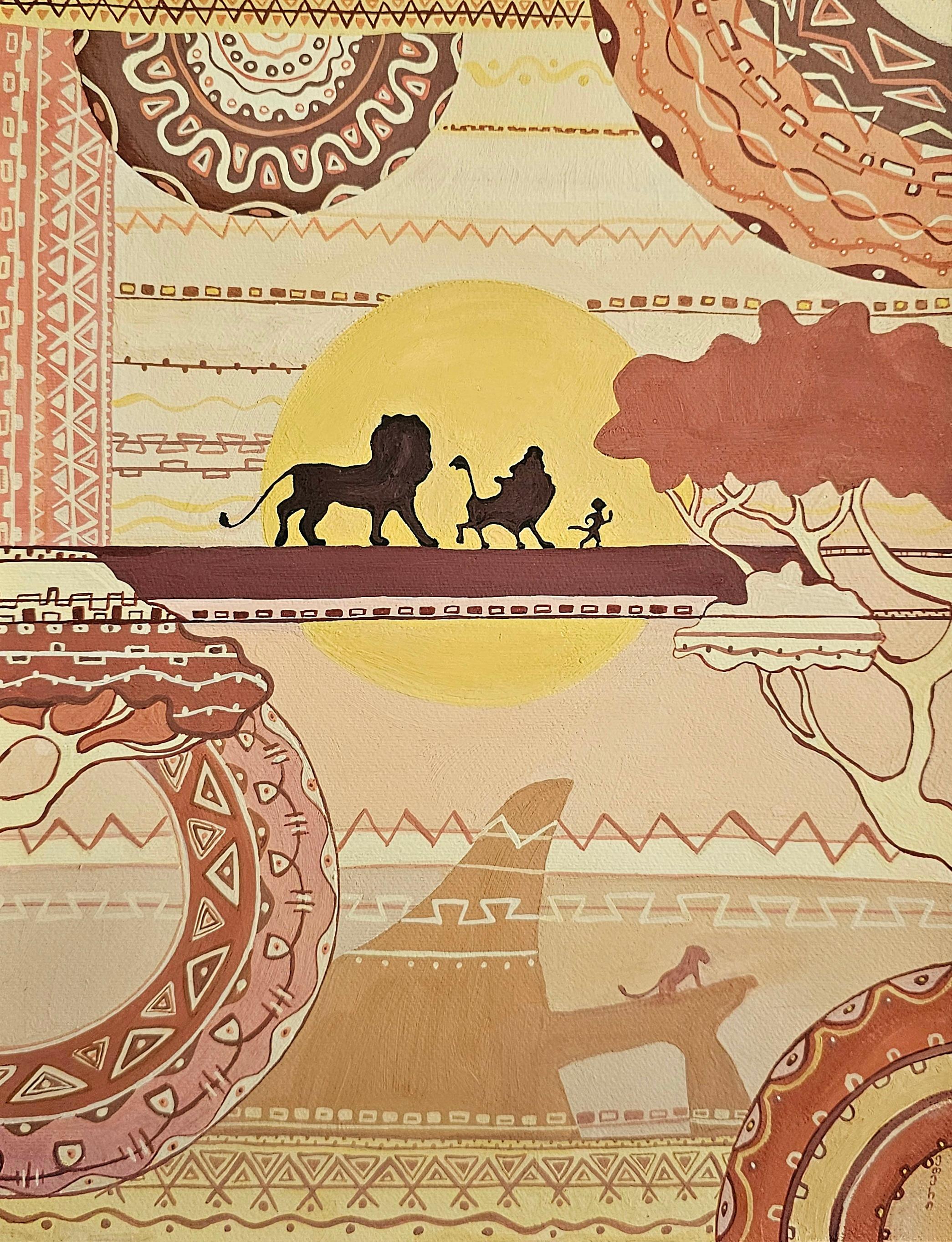 Georgian Contemporary Art by Eter Merkviladze - Lion King Series