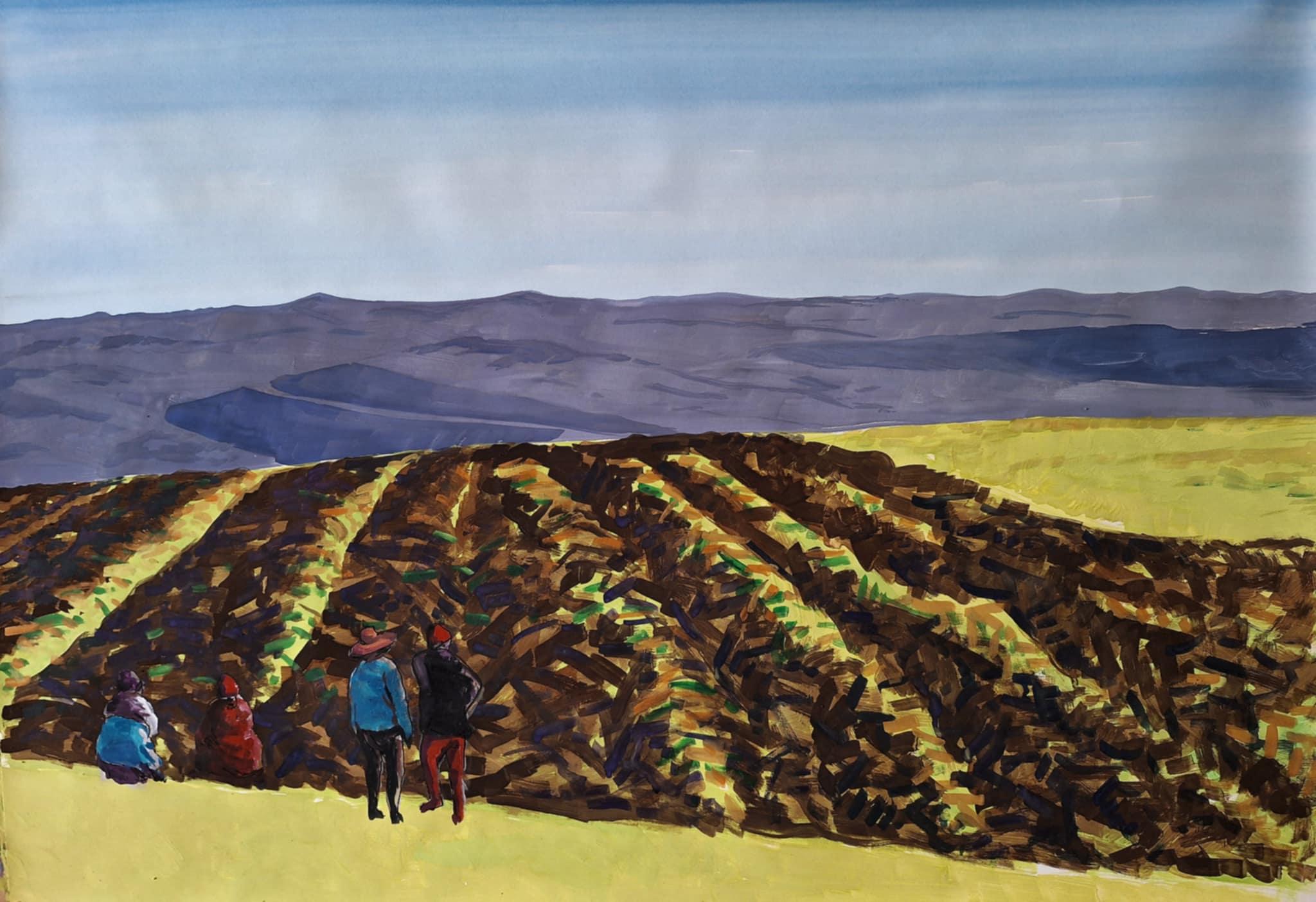 Gouache auf Papier

Ilia Balavadze ist ein georgischer Künstler, der 1968 geboren wurde und in Tiflis, Georgien, lebt und arbeitet. Von 1987 bis 1993 studierte er Malerei an der Staatlichen Kunstakademie Tiflis. Danach arbeitete er viele Jahre lang