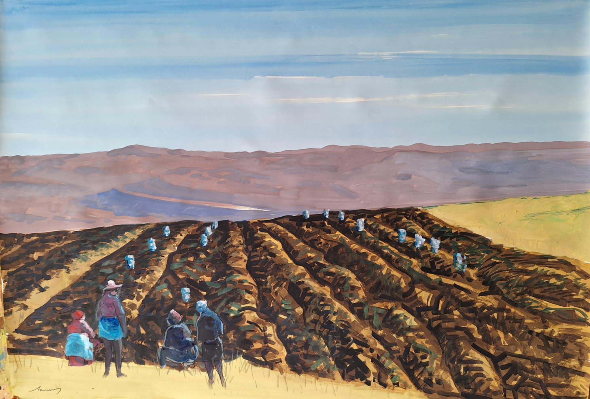 Gouache auf Papier

Ilia Balavadze ist ein georgischer Künstler, der 1968 geboren wurde und in Tiflis, Georgien, lebt und arbeitet. Von 1987 bis 1993 studierte er Malerei an der Staatlichen Kunstakademie Tiflis. Danach arbeitete er viele Jahre lang