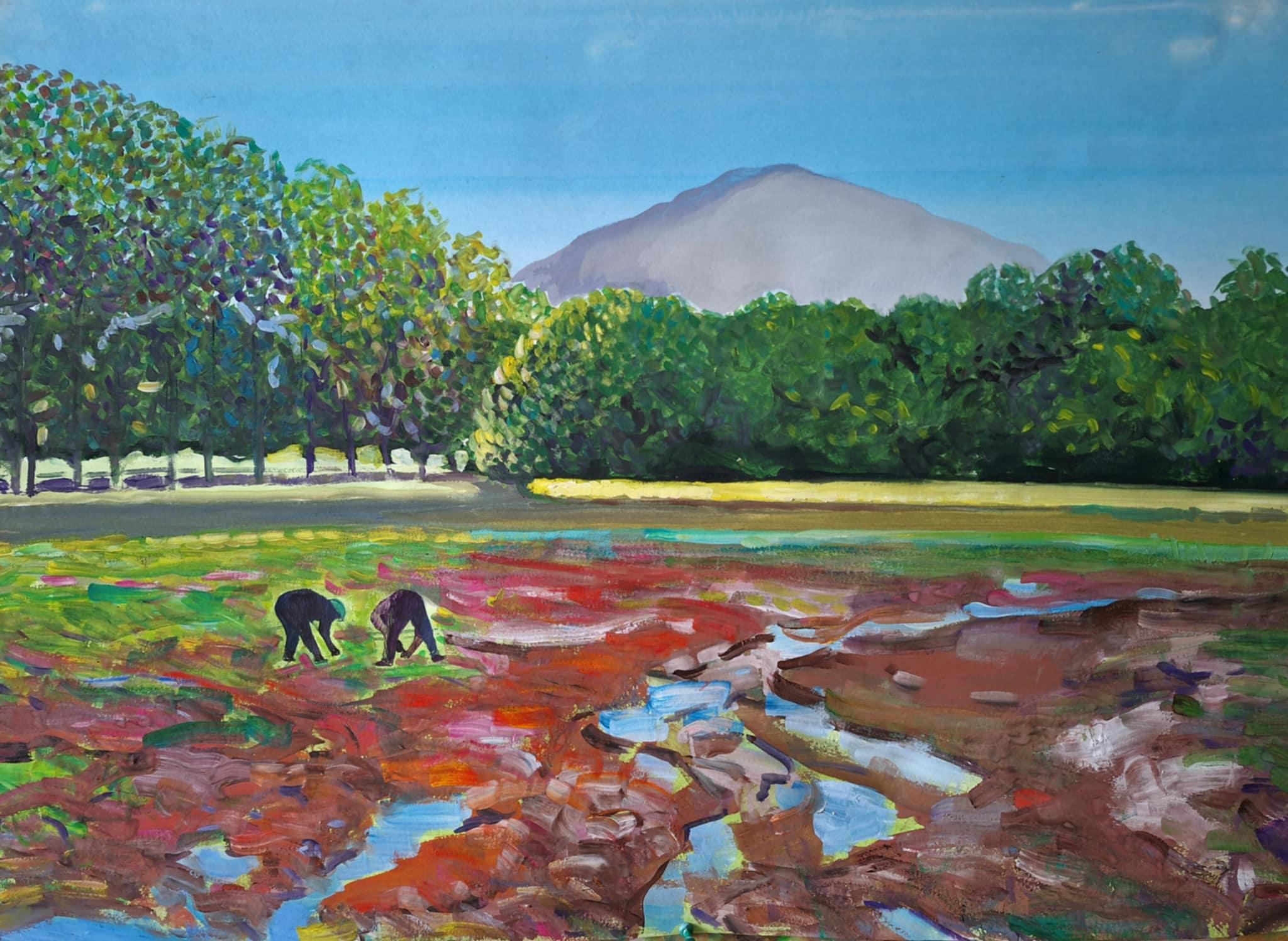 Gouache auf Papier

Ilia Balavadze ist ein georgischer Künstler, der 1968 geboren wurde und in Tiflis, Georgien, lebt und arbeitet. Von 1987 bis 1993 studierte er Malerei an der Staatlichen Kunstakademie Tiflis. Danach arbeitete er viele Jahre lang