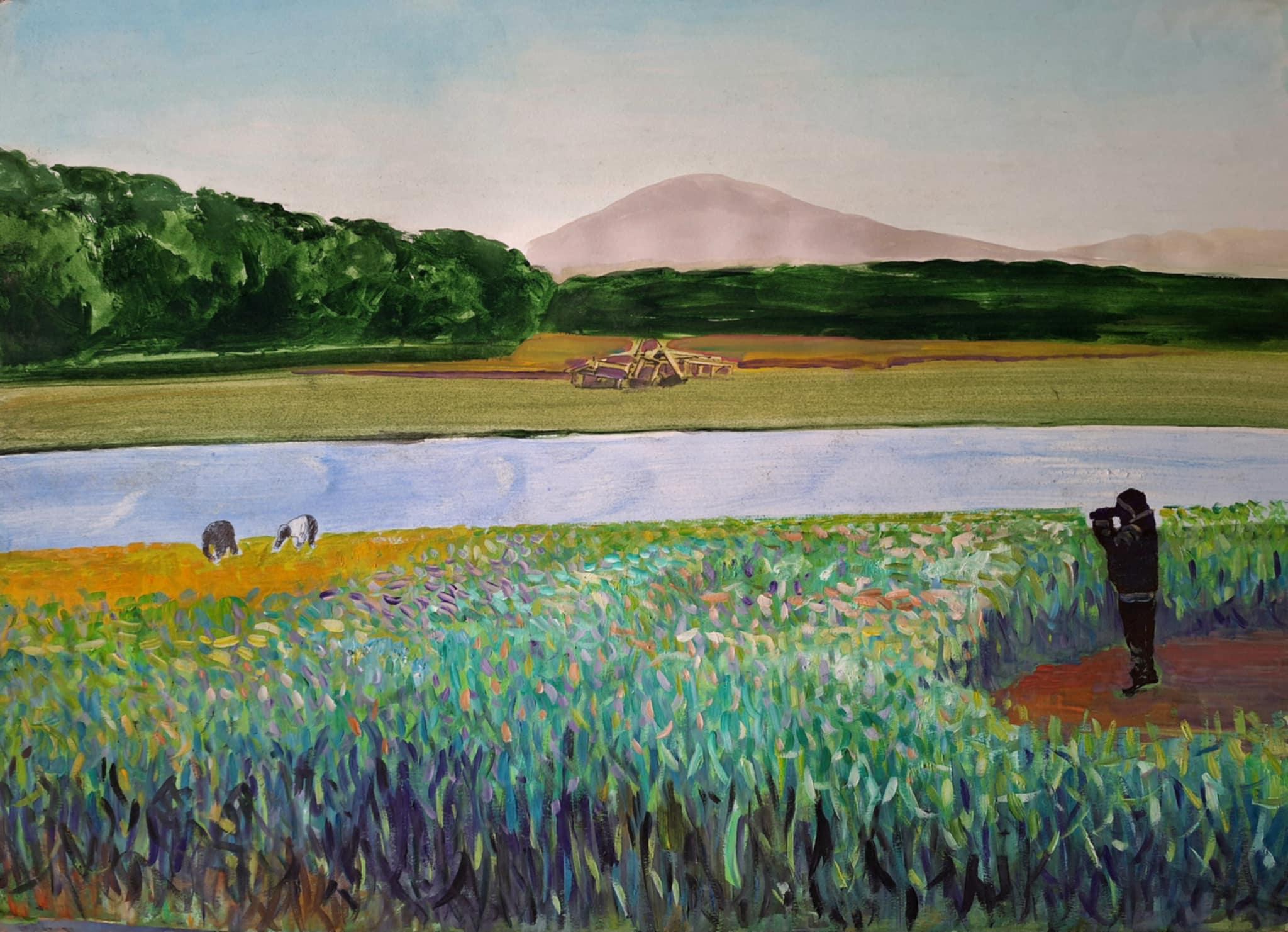 Gouache auf Papier

Ilia Balavadze ist ein georgischer Künstler, der 1968 geboren wurde und in Tiflis, Georgien, lebt und arbeitet. Von 1987 bis 1993 studierte er Malerei an der Staatlichen Kunstakademie Tiflis. Danach arbeitete er viele Jahre lang