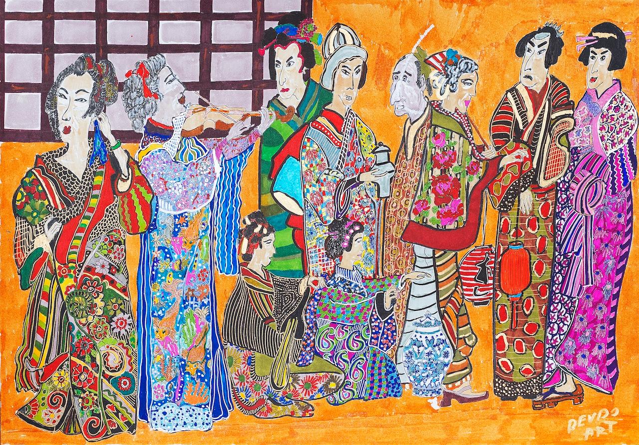 Art contemporain géorgien de Nino Devdariani - Contenstants