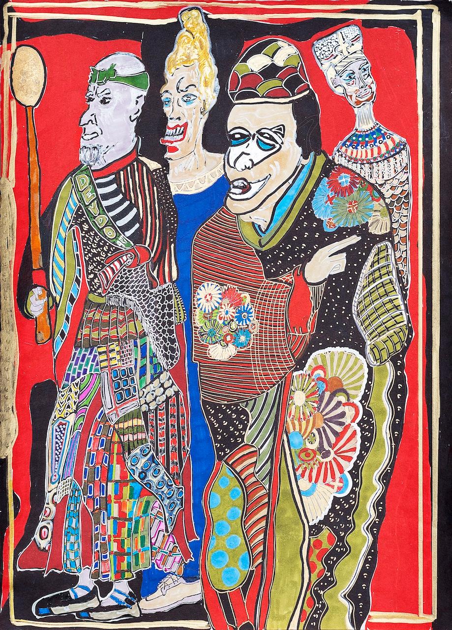 Mischtechnik, Acryl und Tinte auf Papier

Nino Devdariani ist ein georgischer Künstler, der 1970 geboren wurde und in Tiflis, Georgien, lebt und arbeitet. Ihre Inspiration ist die Wahrnehmung von positiven und negativen Emotionen, die sich im Laufe