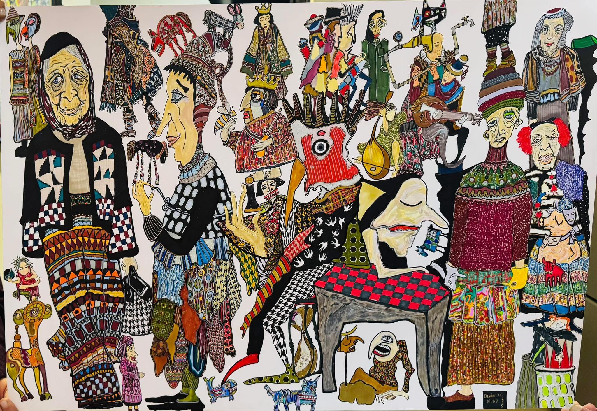 Zeitgenössische georgische Kunst von Nino Devdariani - Scheidung