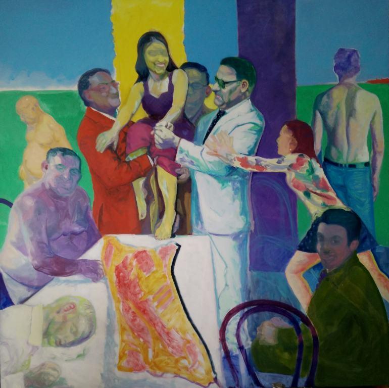 Zeitgenössische georgische Kunst von Ilia Balavadze - Dinner Time 4