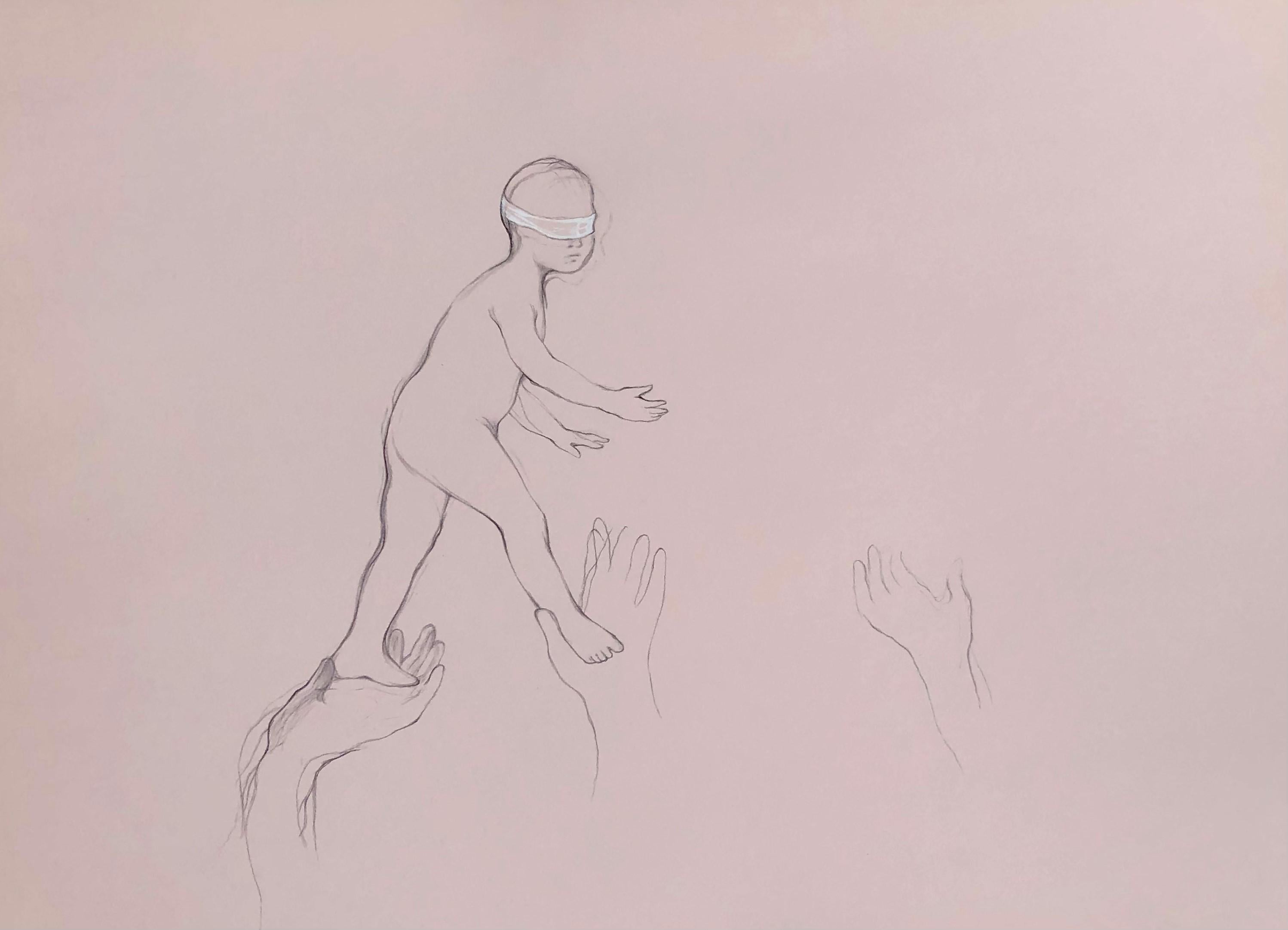 Gouache mit Bleistift auf Papier,

Tamar Darchiashvili ist eine georgische Künstlerin, die 1972 geboren wurde und in Tiflis, Georgien, lebt und arbeitet. Im Jahr 1996 machte sie ihren Abschluss an der Staatlichen Kunstakademie Tiflis, Fakultät für