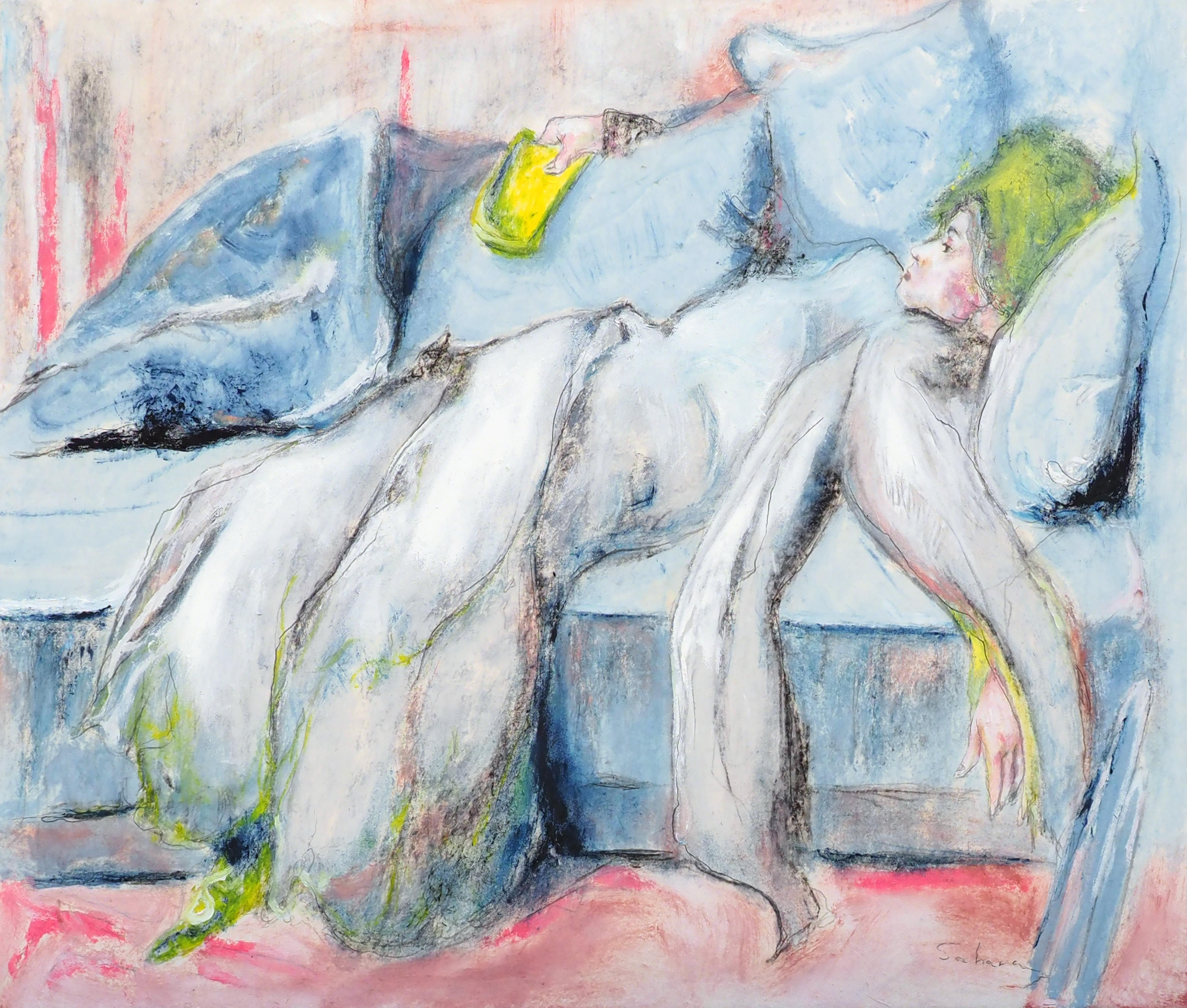 Carboncillo, óleo sobre Hanji

Sa Hara es una artista coreana nacida en 1975 que vive y trabaja en Seúl, Corea del Sur. Es licenciada en Administración de Empresas por la Universidad de Dongguk. A través del Teatro Físico, la artista explora cómo