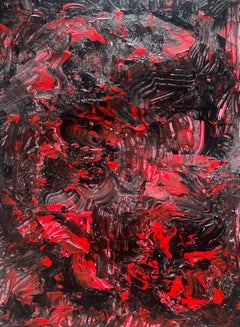 Fabia Kleinpeter - Art contemporain allemand de Fabia Kleinpeter - Triple couleur - Série rouge Art contemporain allemand de Fabia Kleinpeter - Triple couleur - Série rouge