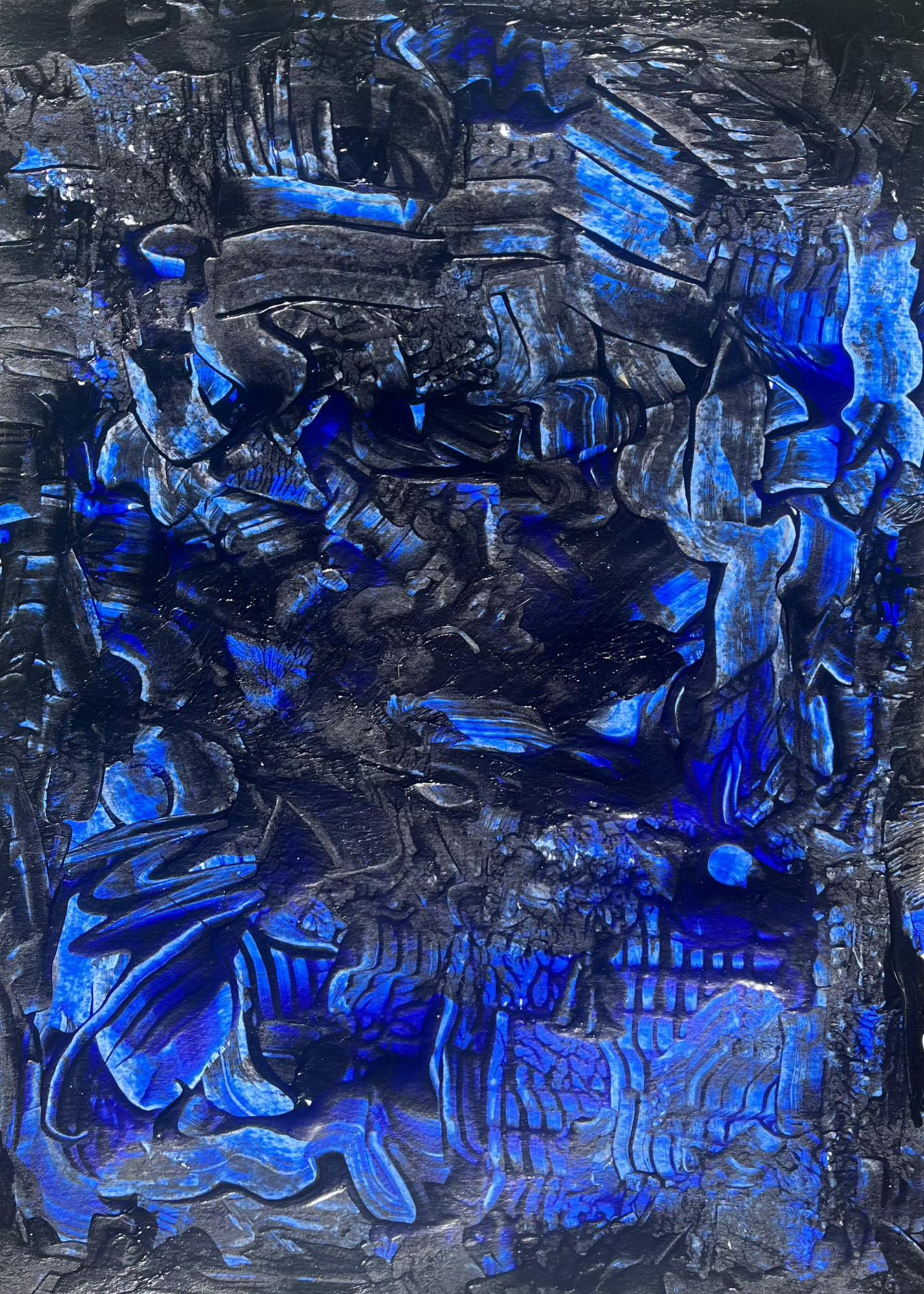 Acrilico su carta per cartucce

Fabia Kleinpeter è un
artista tedesca autodidatta multidisciplinare nata nel 2000 che vive e lavora a Tbilisi, in Georgia. Ha iniziato il suo percorso artistico nel 2019 nel sud della Francia, sotto un cielo notturno