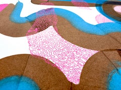 Arte contemporáneo indio de Sumit Mehndiratta - Ríndete al rosa