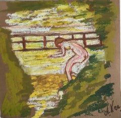 Russian Contemporary Art by Alla Kechedzhan - The Bather, Dialogue with Bonnar