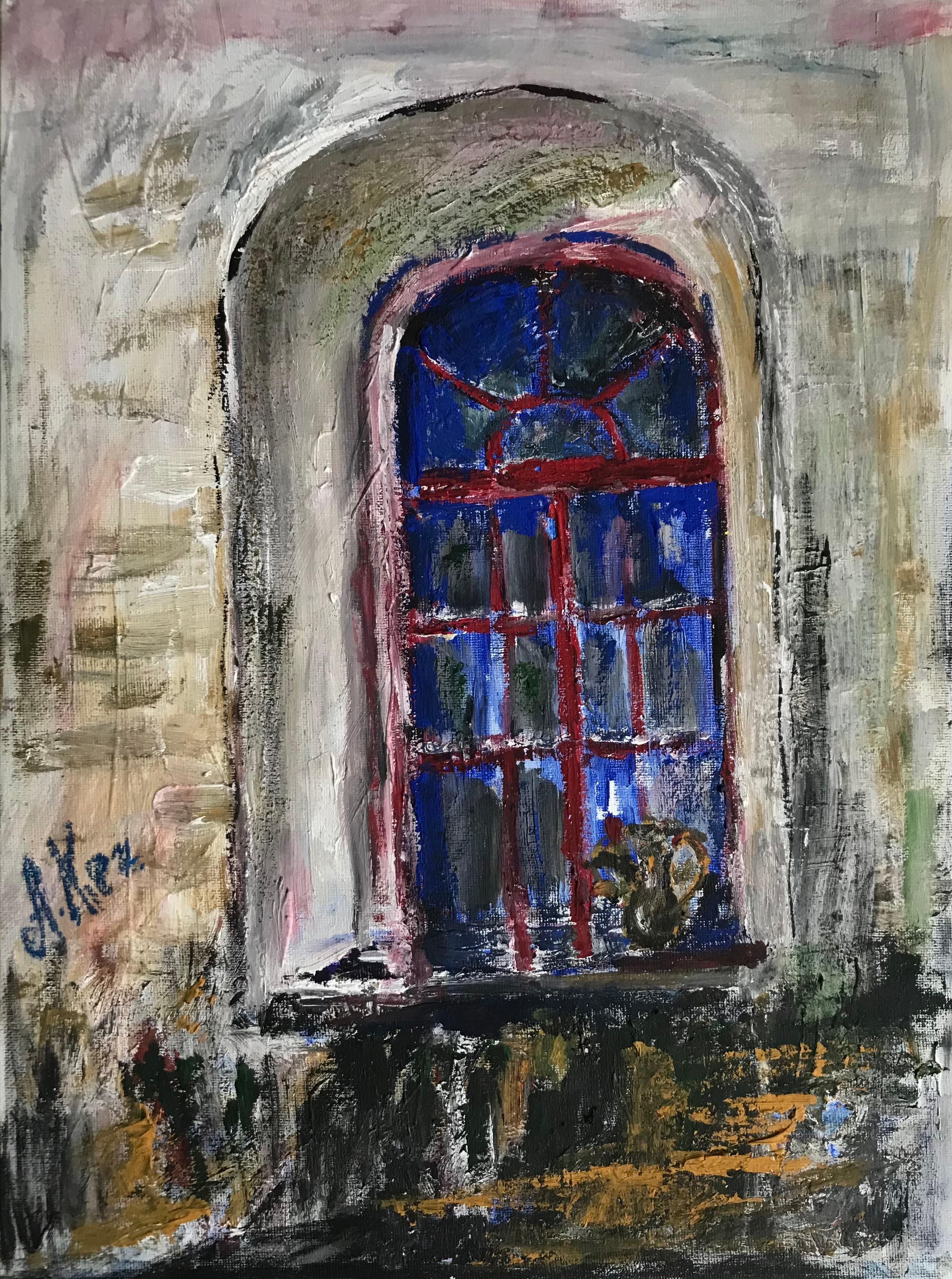 Gouache on canvas mounted cardboard,

Alla Kechedzhan is a Russian writer, artist, photographer born in 1971 who lives and works in Moscow, Russia. She is also the author of educational projects books, she wrote "Mathematics for hopeless