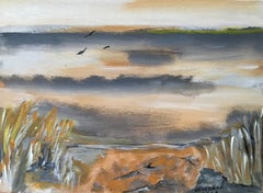 Russian Contemporary Art by Alla Kechedzhan - A Landscape with Ochre
