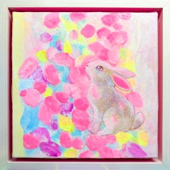 Japanese Contemporary Art by Minako Asakura - White-Brown Rabbit - Receiving Jew