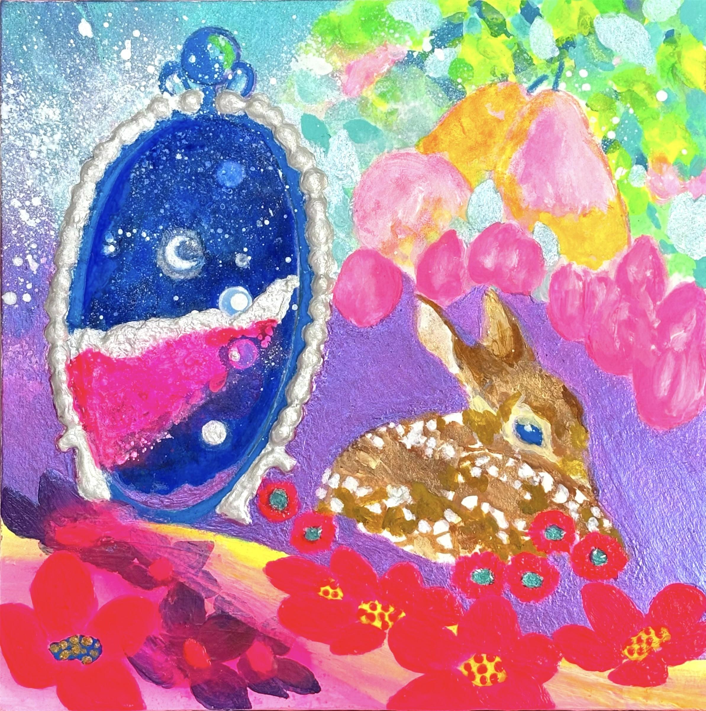 Zeitgenössische japanische Kunst von Minako Asakura - Radiant Orchard