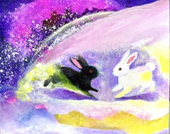 Zeitgenössische japanische Kunst von Minako Asakura – Zwischen Nacht und Licht