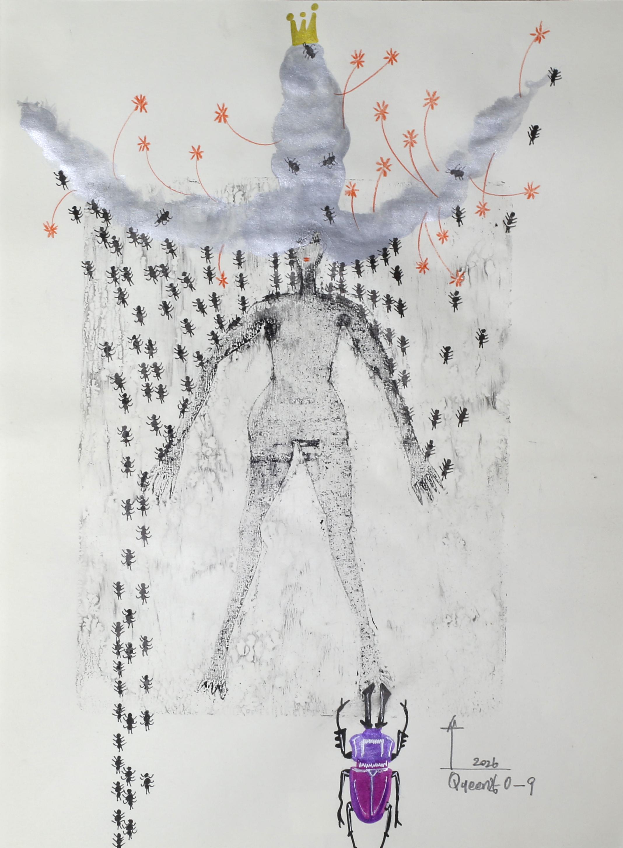 Arte contemporanea coreana di Kim Soo Young - Queen 26-0-9