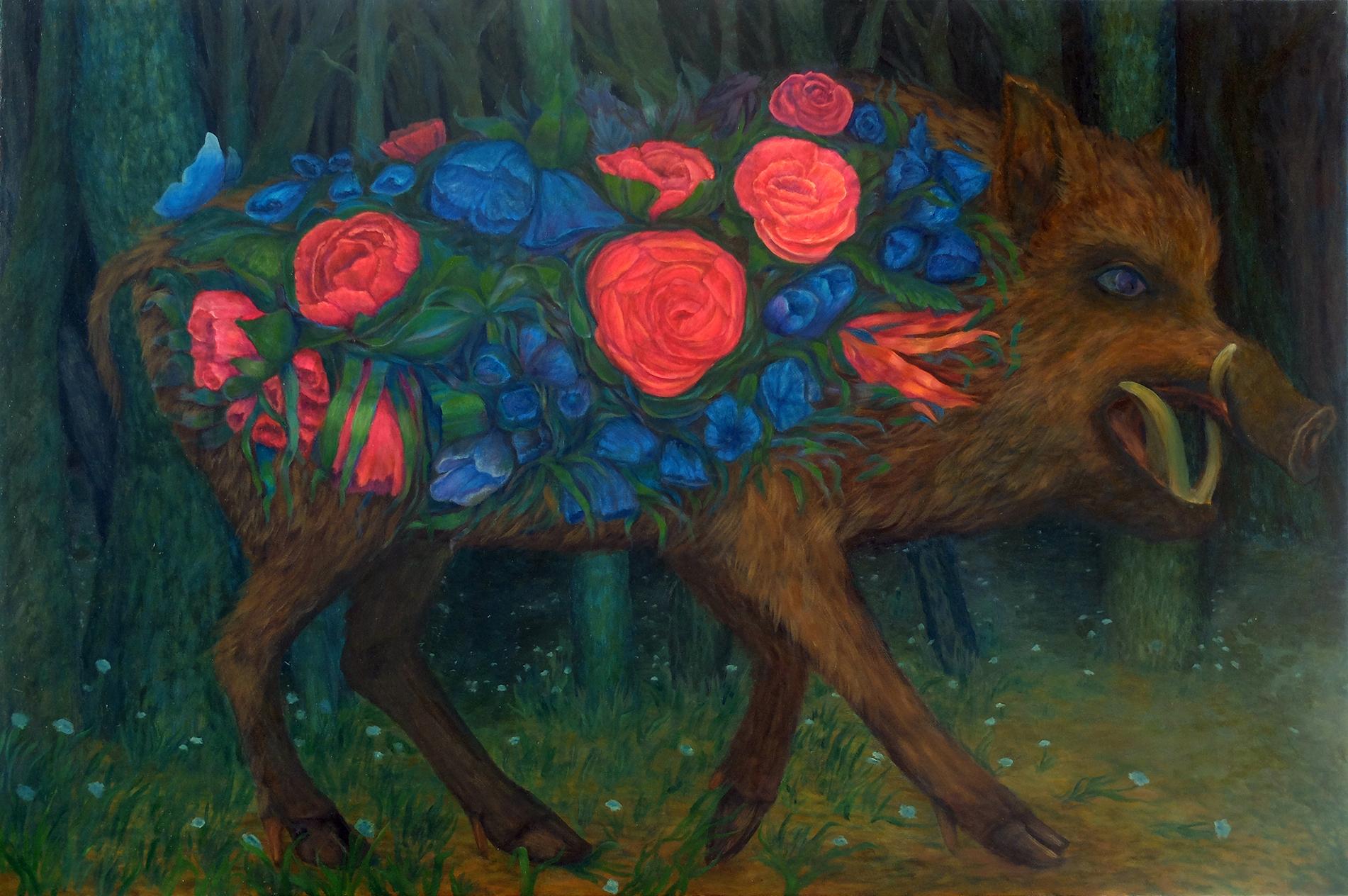 Turkmenische zeitgenössische Kunst von Amir Kerr – The Blooming