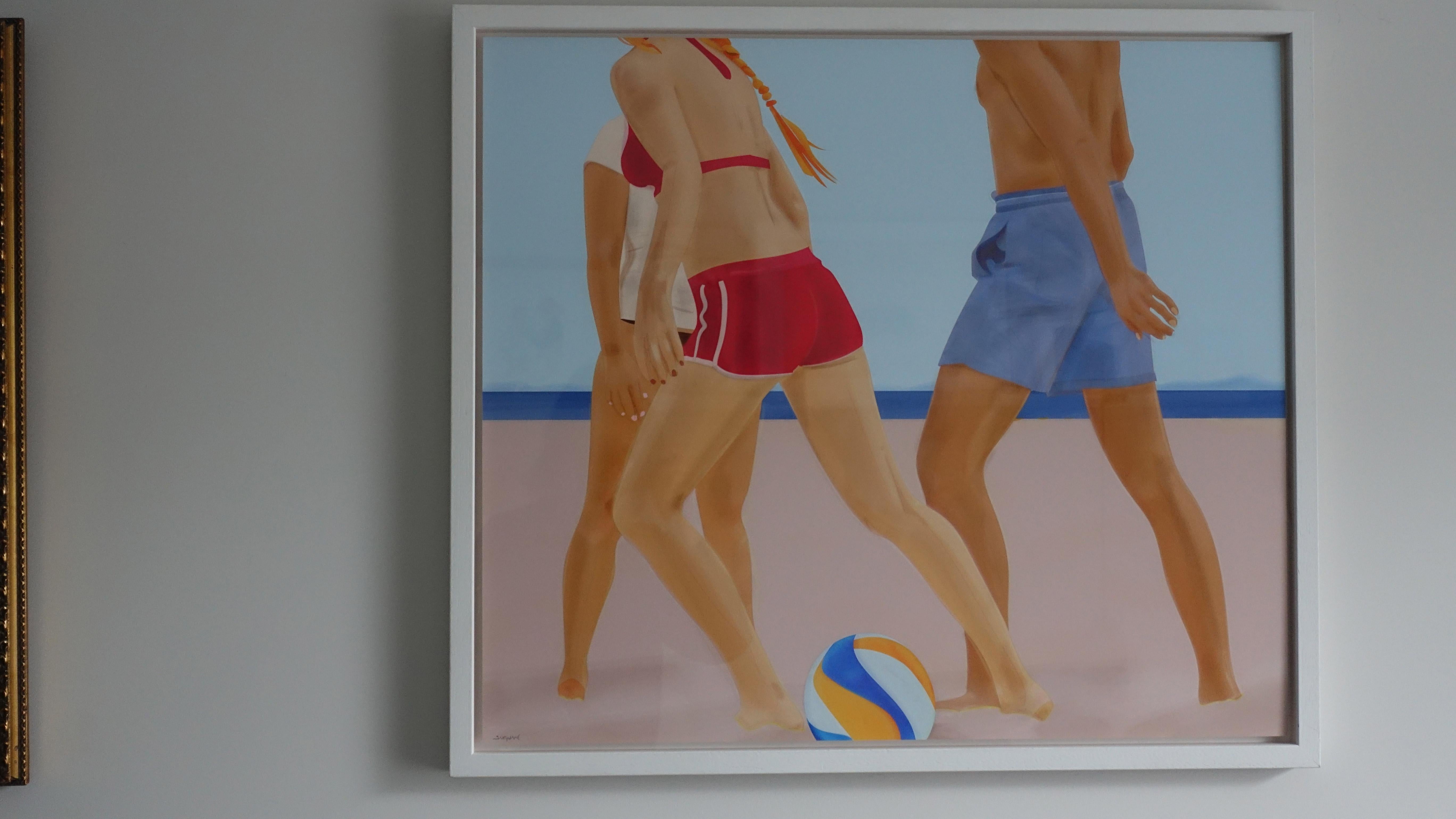 Beach Volley No.3 - Painting by Mario Sughi